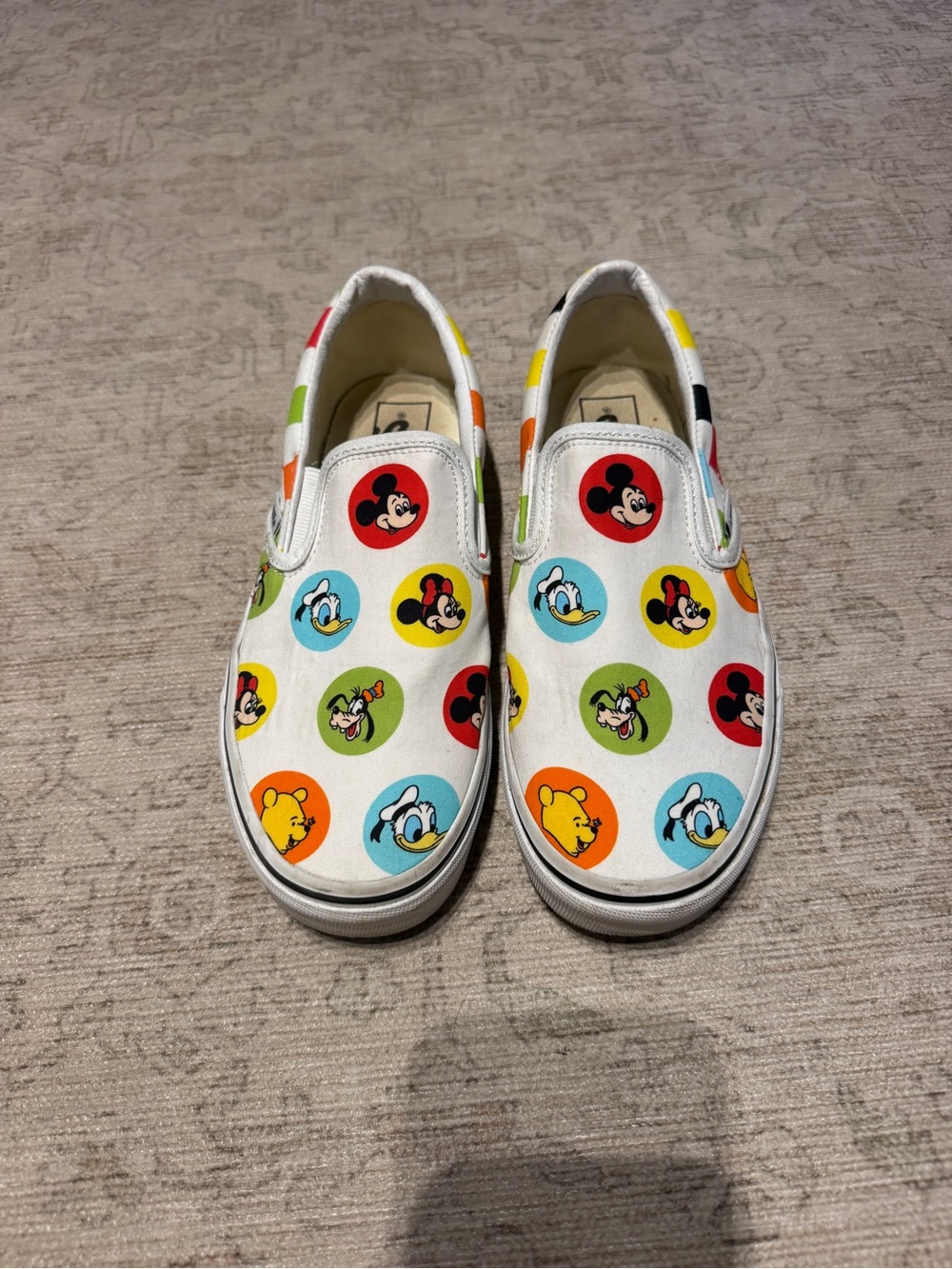 Disney x Vans Colorful Mickey and Friends - size 7.5 W/ 6.0 M.